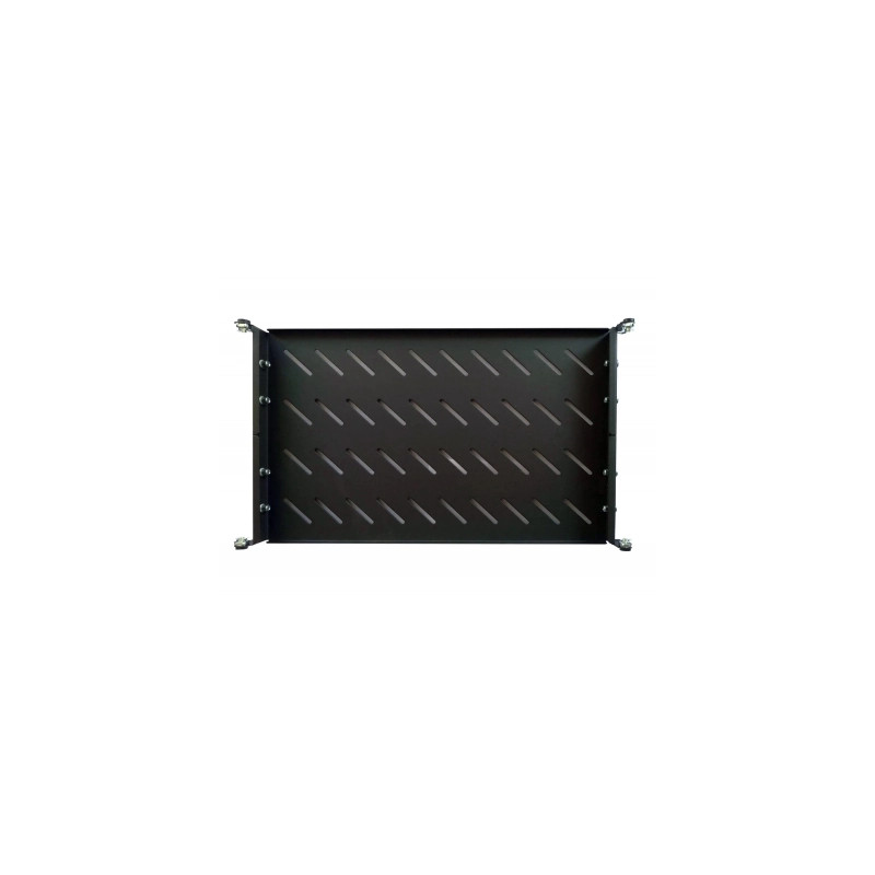 Полка 19" Hypernet 1U глиб. 300мм, в шкафи глибиною 450мм, колір чорний (U-FS-45-Black)