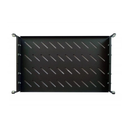 Полка 19" Hypernet 1U глиб. 300мм, в шкафи глибиною 450мм, колір чорний (U-FS-45-Black)