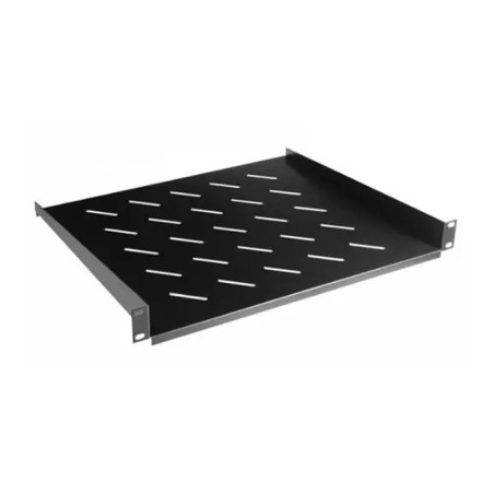 Полка 19" Hypernet 1U глуб. 400мм, колір чорний (CS-400-1U-BLACK)