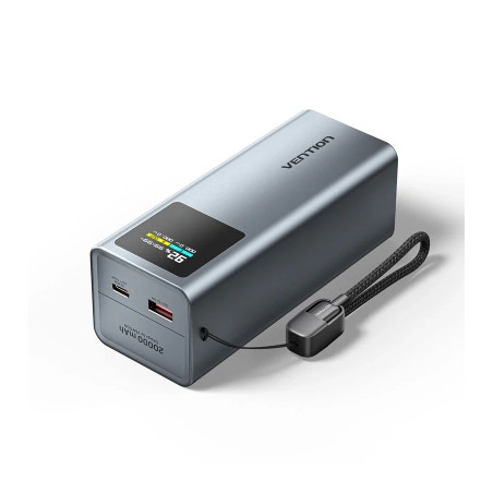Батарея універсальна Vention 20000 mAh 100W Gray TFT Display Type (FKCH0)