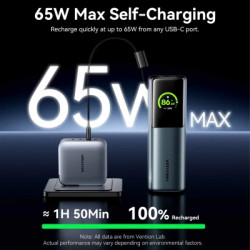 Батарея універсальна Vention 20000 mAh 165W Gray TFT Display Type (FKFH0)