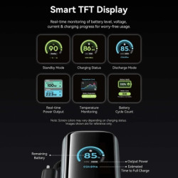 Батарея універсальна Vention 27000 mAh 200W Gray TFT Display Type (FKGH0)