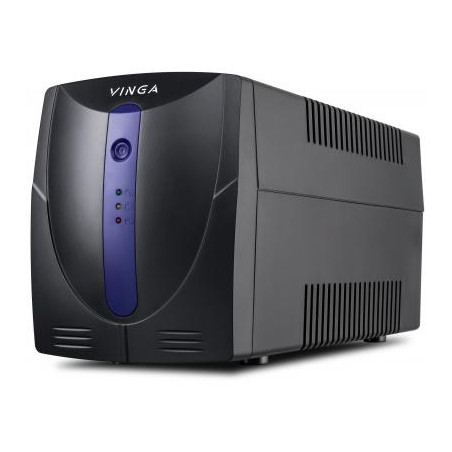 Пристрій безперебійного живлення Vinga LED 1200VA plastic case (VPE-1200P)