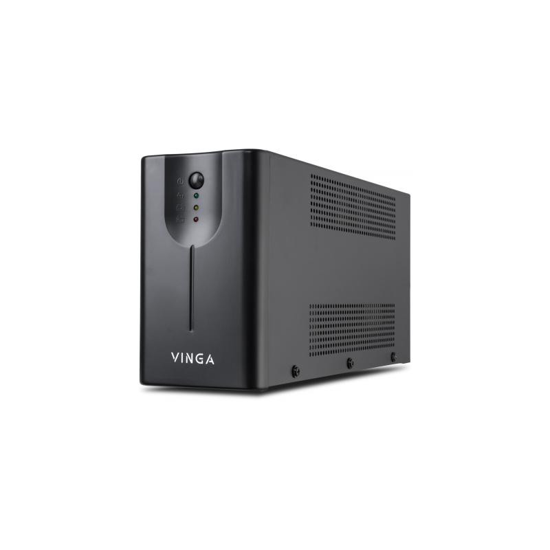 Пристрій безперебійного живлення Vinga LED 800VA metal case (VPE-800M)