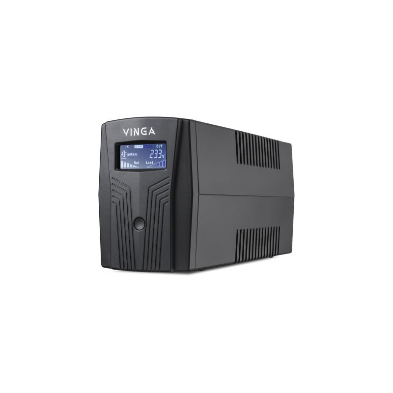 Пристрій безперебійного живлення Vinga LCD 1200VA plastic case (VPC-1200P)
