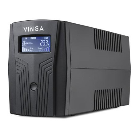 Пристрій безперебійного живлення Vinga LCD 1200VA plastic case (VPC-1200P)