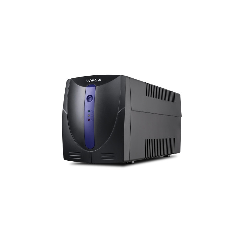 Пристрій безперебійного живлення Vinga LED 1200VA plastic case with USB (VPE-1200PU)