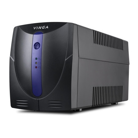 Пристрій безперебійного живлення Vinga LED 1200VA plastic case with USB (VPE-1200PU)