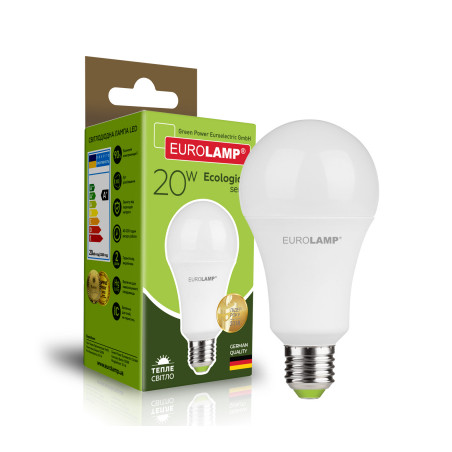 Лампочка Eurolamp LED А70 20W E27 3000K 220V (LED-A70-20272(P))