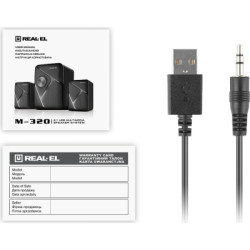 Акустична система REAL-EL M-320 Black (EL121300014)