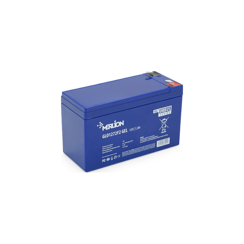 Батарея до ДБЖ Merlion GLO 12V 7.2Ah GEL (GLO1272F2 GEL)