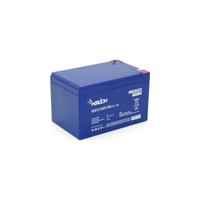 Батарея до ДБЖ Merlion GLO 12V 12Ah GEL (GLO12120F2 GEL)