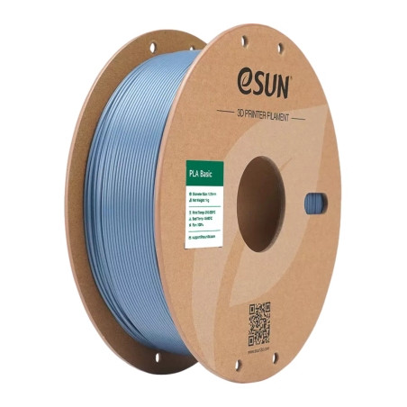 Пластик для 3D-принтера eSUN PLA BASIC 1,75mm LIGHT GREY 1kg (PLA-BASIC175Q-H1P1)