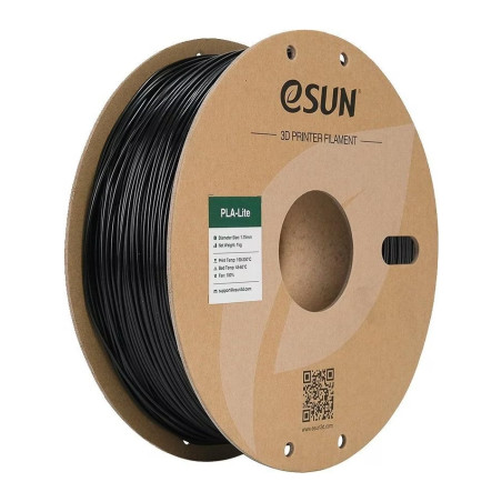 Пластик для 3D-принтера eSUN ePLA-LITE 1,75mm 1kg Black (EPLA-LITE-P175B1)