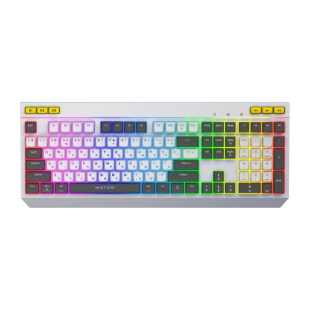Клавіатура Hator Icefall USB White (HTK405UA)
