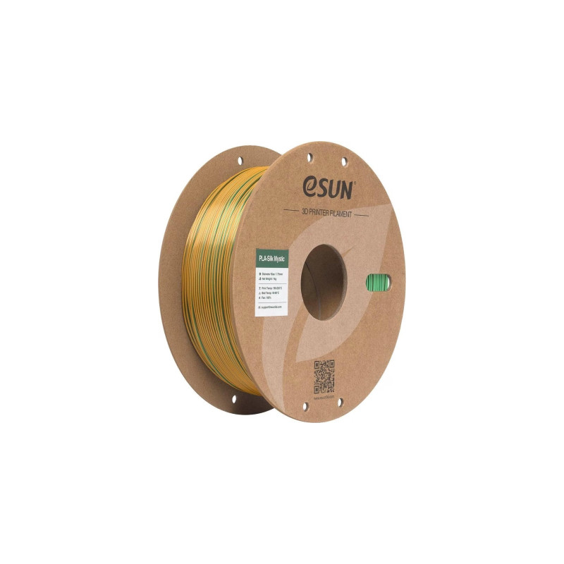 Пластик для 3D-принтера eSUN ePLA-Silk Mystic 1.75мм 1kg GoldGreenBlack (EPLA-SILKMYSTIC-P175JGB1)