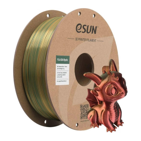 Пластик для 3D-принтера eSUN ePLA-Silk Mystic 1.75мм 1kg GoldRedGreen (EPLA-SILKMYSTIC-P175JRG1)