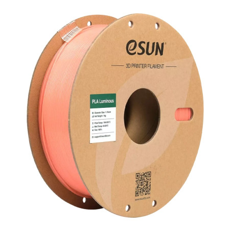 Пластик для 3D-принтера eSUN PLA- Luminous 1.75мм, 1кг, ORANGE (EPLA-LUMINOUS175LO1)