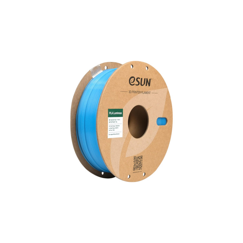 Пластик для 3D-принтера eSUN PLA- Luminous 1.75мм 1kg BLUE (PLA-P175LU1)