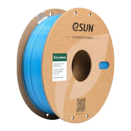Пластик для 3D-принтера eSUN PLA- Luminous 1.75мм 1kg BLUE (PLA-P175LU1)