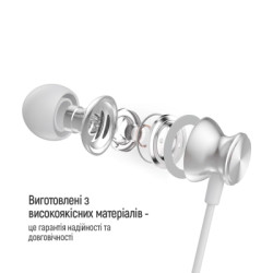 Навушники ColorWay 3.5 mm Wired Earphone UrbanBeat White (CW-WD03WT)