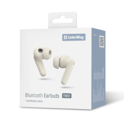 Навушники ColorWay Slim TWS-1 Earbuds Long Life Beige (CW-TWS1BE)