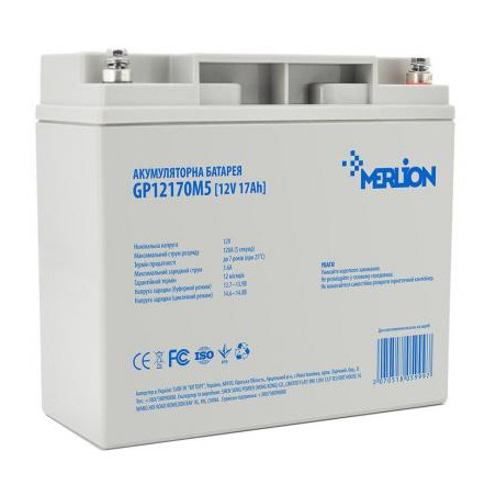 Батарея до ДБЖ Merlion 12V-17Ah (GP12170M5)