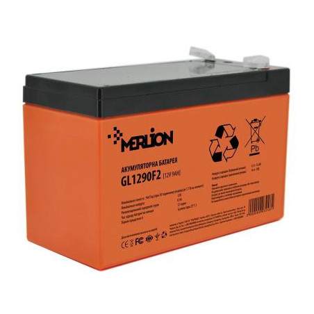 Батарея до ДБЖ Merlion 12V-9Ah GEL (GL1290F2 GEL)