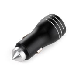 Зарядний пристрій Vinga QC3 Quick Dual USB Car Charger aluminium 18W Max (VCCQAABK)