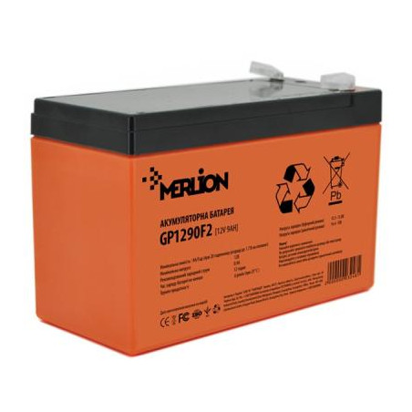 Батарея до ДБЖ Merlion 12V-9Ah PREMIUM (GP1290F2PREMIUM)