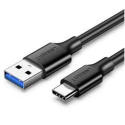 Дата кабель USB 3.0 AM to USB-C 1.0m US184 Black Ugreen (20882)