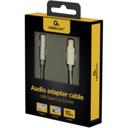 Перехідник USB-C to stereo audio 3.5 mm (CDLA) Cablexpert (A-CM-3.5F-01)