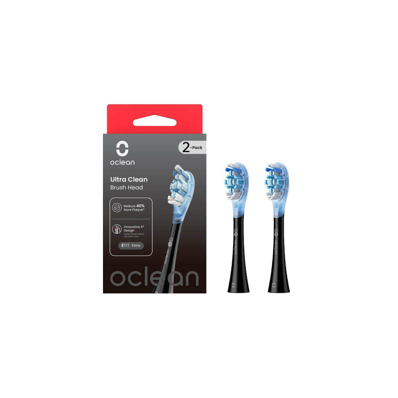 Насадка для зубної щітки Oclean UC02 B02 Ultra Clean Brush Head Black (2 шт) (6970810553543)