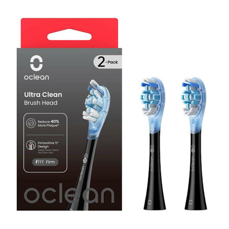 Насадка для зубної щітки Oclean UC02 B02 Ultra Clean Brush Head Black (2 шт) (6970810553543)