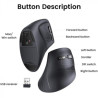 Мишка Ugreen MU008 Vertical Wireless Black (25444)