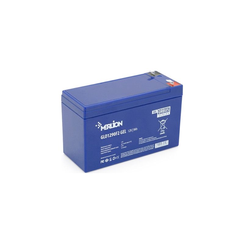 Батарея до ДБЖ Merlion GLO 12V 9Ah GEL (GLO1290F2 GEL)