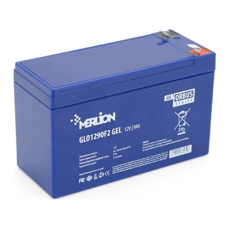 Батарея до ДБЖ Merlion GLO 12V 9Ah GEL (GLO1290F2 GEL)