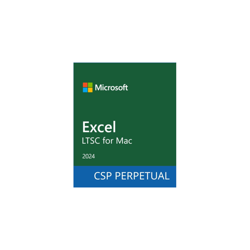 Офісний додаток Microsoft Excel LTSC for Mac 2024 Commercial Software, Perpetual (DG7GMGF0PN5G_0001)