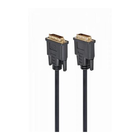 Кабель мультимедійний DVI M to DVI M 3.0m 24+1pin Cablexpert (CC-DVI2-BK-10)
