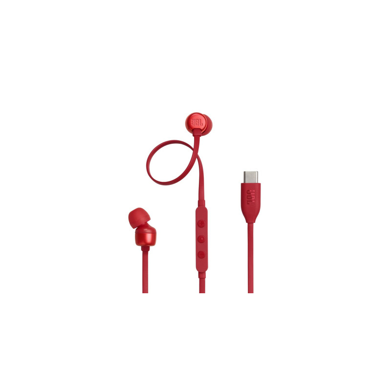 Навушники JBL Tune 310C USB-C Red (JBLT310CRED)