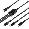 Дата кабель USB-C to Lightning + Micro 5P + USB-C 1.2m 3.0A (PD60W data) Black ColorWay (CW-CBPDU3060-BK)
