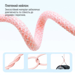 Дата кабель USB-C to Lightning 1.0m 27W pink ColorWay (CW-CBPDCL061-P)