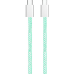 Дата кабель USB-C to USB-C 1.0m 60W 3.0А green ColorWay (CW-CBPDCC061-G)