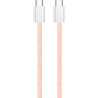 Дата кабель USB-C to USB-C 1.0m 60W 3.0А pink ColorWay (CW-CBPDCC061-P)