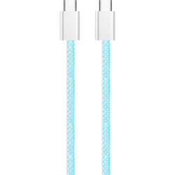 Дата кабель USB-C to USB-C 1.0m 60W 3.0А blue ColorWay (CW-CBPDCC061-BL)