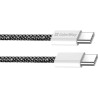 Дата кабель USB-C to USB-C 1.0m 60W 3.0А black ColorWay (CW-CBPDCC061-BK)