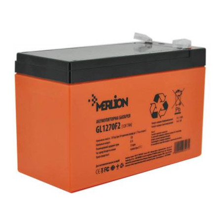 Батарея до ДБЖ Merlion 12V-7Ah GEL (GL1270F2 GEL)