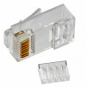 Конектор RJ45 cat.6, з вставкою, 50 шт Merlion (05049)