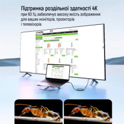 Дата кабель USB-C to USB-C 1.0m USB3.2 (20Gbps 4K PD100W) Gen2 5А black ColorWay (CW-CBPDCC062-BK)