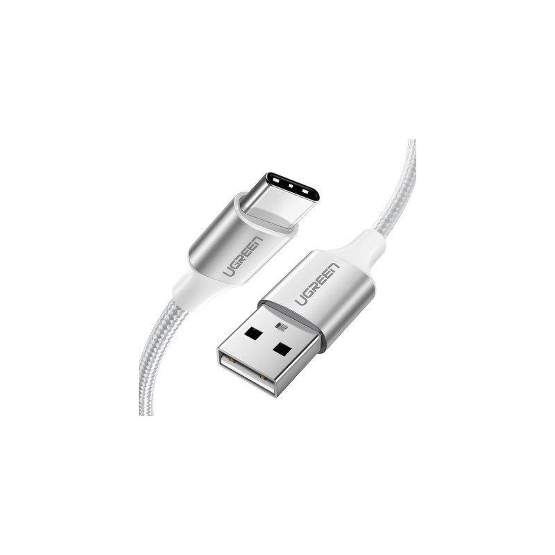 Дата кабель USB 2.0 AM to USB-C 2.0m 3.0A 18W US288 White Ugreen (60133)